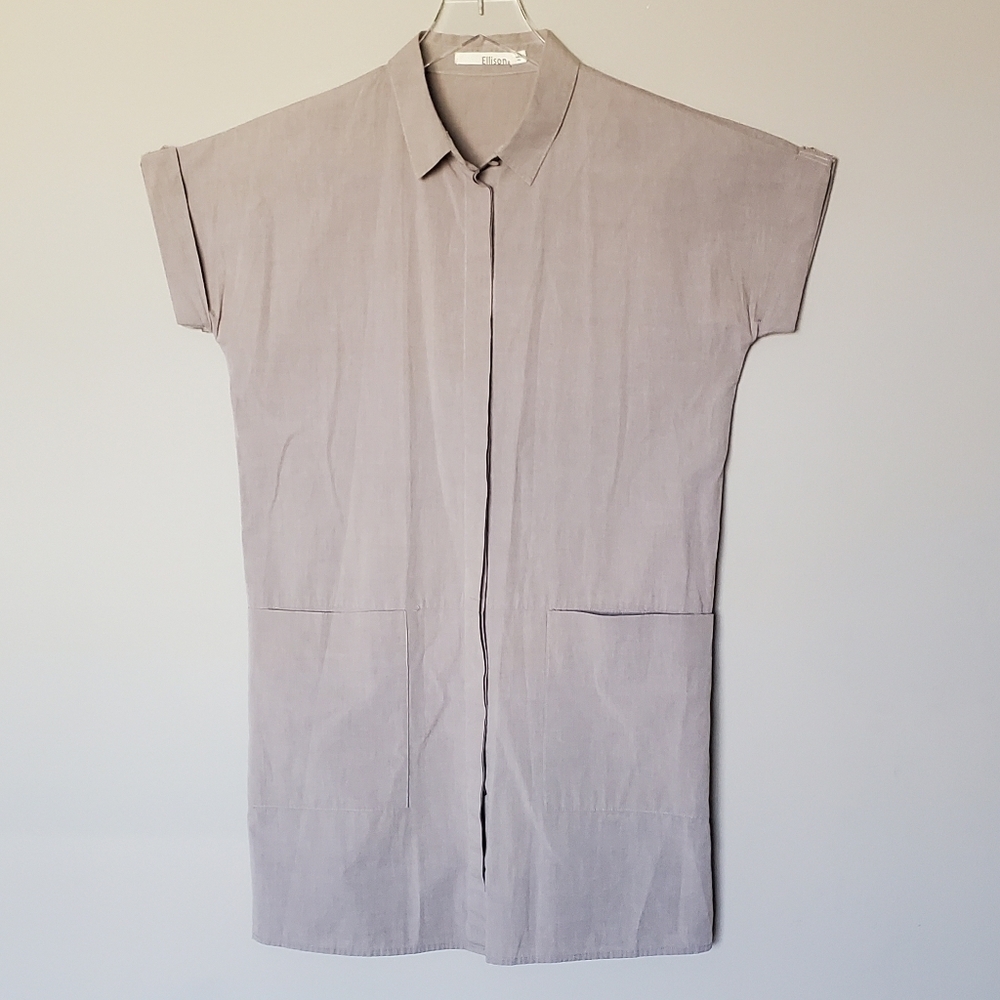 Ellison Button Down Mini Shirt Dress Size S
